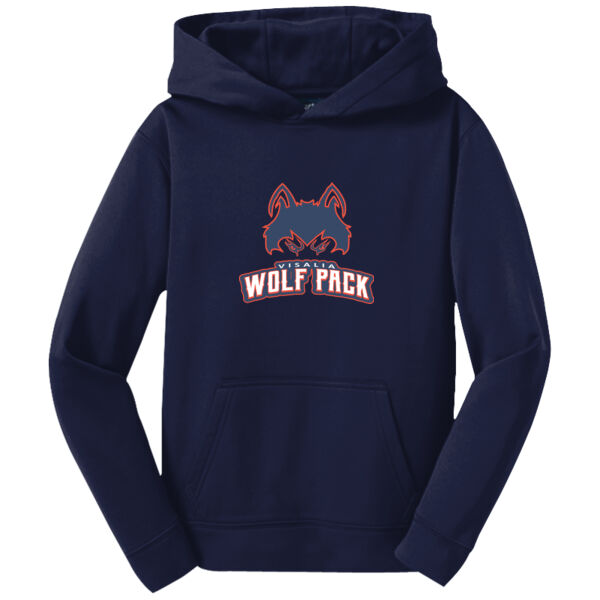 Sports Tek Youth Wik Fleece Hooded Sweatshirt Thumbnail