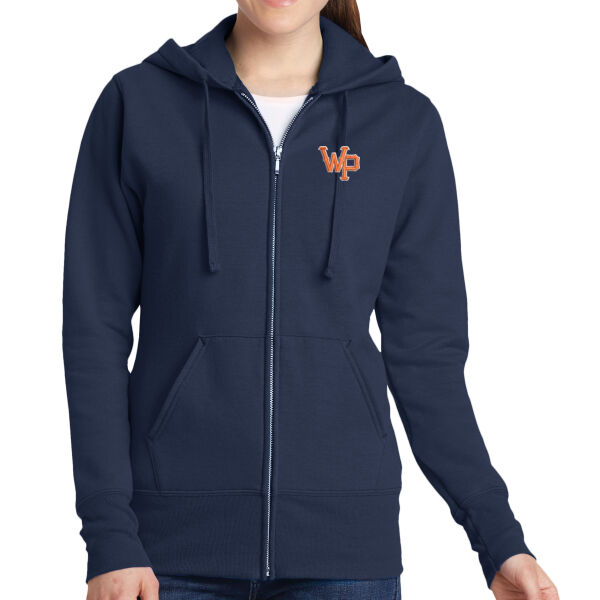 Port & Company Ladies Core Fleece Full Zip Hooded Sweatshirt Thumbnail