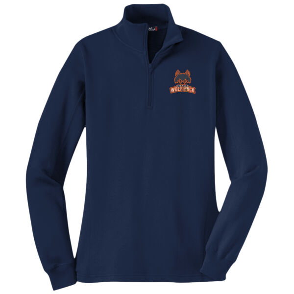 Ladies Sports Tek Ladies 1/4 zip Sweatshirt  Thumbnail